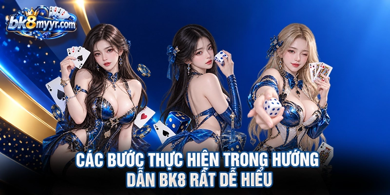 Các bước thực hiện trong hướng dẫn BK8 rất dễ hiểu